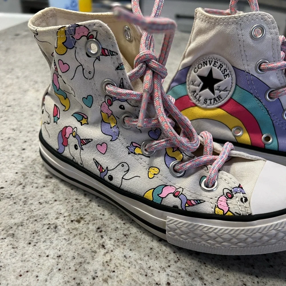 Unicorn Rainbow Converse Size 13